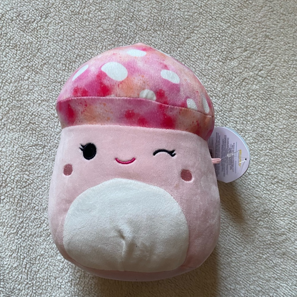 Molly Squishmallow Pink Tie-Dye Mushroom